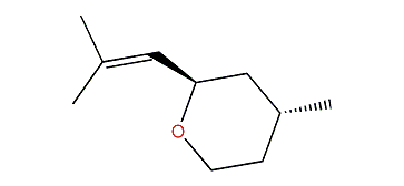 (2R,4R)-Tetrahydro-4-methyl-2-(2-methylprop-1-enyl)-2H-pyran